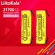 LiitoKala Lii-50E IMR 21700 5000mAh 3.7V 40A High Capacity Protected Flat Top Rechargeable Li-ion