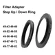 Camera Lens Filter Adapter Ring Step Up / Down Ring Metal 49 mm - 43 46 52 55 58 62 67 72 77 82 mm