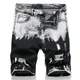 Summer New Slim Stretch Men Short Jeans Fashionable Retro Do Design Denim Shorts Streetwear 98%