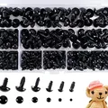 50/100pcs Eyeball Black Plastic Plush Safety Eyes Amigurumi for Toys Kids Diy Craft Funny Toy Eyes