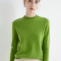 First-Line Ready-To-Wear Wool Sweater Women's Loose Half Turtleneck Pullover Spring and Autumn Basic