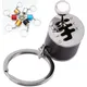 Creative Gear Keychain Six-Speed Manual Shift Gear Key Chain Car Refitting Metal Pendant Key Ring
