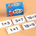 Kids Math Learning Cards Mathematics Card Tool Multiplication Division Arithmetic Education Toys For