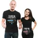 2024 New Couple Maternity T-Shirt Cute Dad+Mom+Baby Printed Black White Pregnancy Announcement Tops