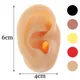 Soft Silicone Ear Model Tattoo Jewelry Practice Piercing Tools Earrings Stud Display Model Body