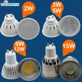 Gu10 Led Bulbs 2W 3W 5W SMD2835 Lamp Cup 9W 12W 15W Cob Led Light Ac 110V 220V 240V Warm Cold White