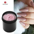 MSHARE 150ml Jelly Gel Builder Nail Extension Gel Cream Medium Soft Cover Shade Pink White Fast