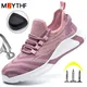 Safety Shoes For Men Women Work Shoes Steel Toe Cap Work Sneakers Men Security Boots Lightweight