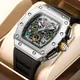 GUANQIN 2023 Automatic Mechanical Watch top brand luxury Calendar Week Month Chronograph 316L