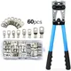 HX-50B Cable Lug Crimping Tool for Heavy Duty Wire Lugs Battery Terminal Copper Lugs AWG 8-1/0 with