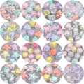 42 Various Styles Acrylic Beads Heart Star Candy Color Beads Charms Bracelet Necklace Beads For