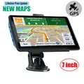 7 Inch GPS Navigation for Car Truck SAT NAV Accessories Tools Navigator 2024 Free Update Europe