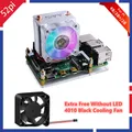 52Pi Raspberry Pi 4 Model B ICE Tower RGB Cooling Fan Copper Tube Cooler With 5-Layer Case for