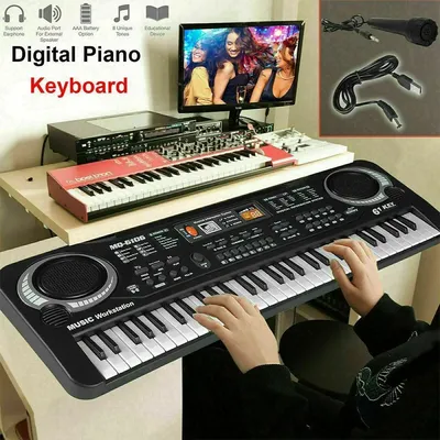 37/61 Keys Electronic Organ USB Digital Keyboard Piano Musical Instrument Kids Toy Electric Piano
