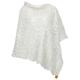 Albmerino - Women's Ajour Poncho - Poncho Gr One Size grau/weiß