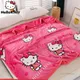 Sanurgente-Couverture en peluche Hello Kitty pour enfants et adultes drap de lit couvertures