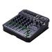 Gecheer T6 Portable 6-Channel Sound Mixing Console Audio Mixer Built-in 16 DSP 48V Phantom power Supports Connection MP3 Player Recording Function 5V power Supply for DJ Network Live Broadcast Kar