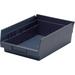 Economy Shelf Bins â€” 11 5/8in. x 8 3/8in. x 4in. Each Black Carton of 20 Model# QSB 103 BK