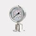 2bar-40bar Stainless Steel 304 Sanitary Diaphragm Pressure Gauge Oil filled shockproof Measurement for food beer pharmaceutical