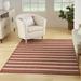 Nourison Positano Indoor/Outdoor Terracotta 6 x 9 Area Rug (6x9)