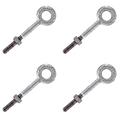 Bilot 3/4 x 12 Galvanized Eye Bolt - 4 Pack