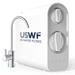 USWF Tankless RO System 600 GPD 2:1 Pure to Drain Automatic Flushing LED Smart Faucet Reduces T