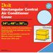 1PACK Do it 48\ x 34\ x 36\ Gray Polyethylene 9 mil Rectangular Central Air Conditioner Cover