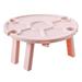 HEMOTON Outdoor Wine Table Portable Wine Table Plastic Beverage Table Folding Picnic Table