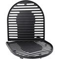 Hisencn Cast Iron Grill Cooking Grates for Coleman Roadtrip Swaptop Grills LX LXE LXX 2 Pack