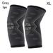 Stripe Fitness Equipment Men/Women Volleyball Basketball Elastic Support Pads Sports Knee Pads Compression Knee Brace Knee Pads GREY XL
