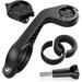 Flush Out Front Mount and Quarter-Turn to Friction Flange Mount Adapter Compatible with Garmin Edge GPS Bike