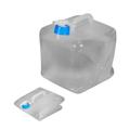Collapsible Water Storage Container - Camping Water Container Portable Folding Water Cube Emergency Water Storage Easy Portability for Petrol Etc With Faucet Plastic
