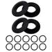 4 Pieces Drip Rings Kayak Oar Drip Rings Replacement with 10 AntiSlip Rings PVC Durable Water Retaining Rings for Kayak Canoe