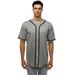 JC DISTRO Men s Baseball Jersey Button Down Shirts Active Team Sports Uniforms Grey 3XLarge