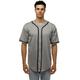 JC DISTRO Men s Baseball Jersey Button Down Shirts Active Team Sports Uniforms Grey 3XLarge