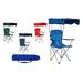 Cyclone Sound Green Portable Folding Camping Chair with Canopy Outdoor Camp Tailgate Chair (Blue Green Navy Red)