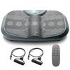 Sunny Health & Fitness 3D Vibration Plate Exercise Platform with Dual Resistance Bands - Total Body Shaker Machine with 16 Speed Settings and 3 Vibration Modes â€“ SF-VP822057