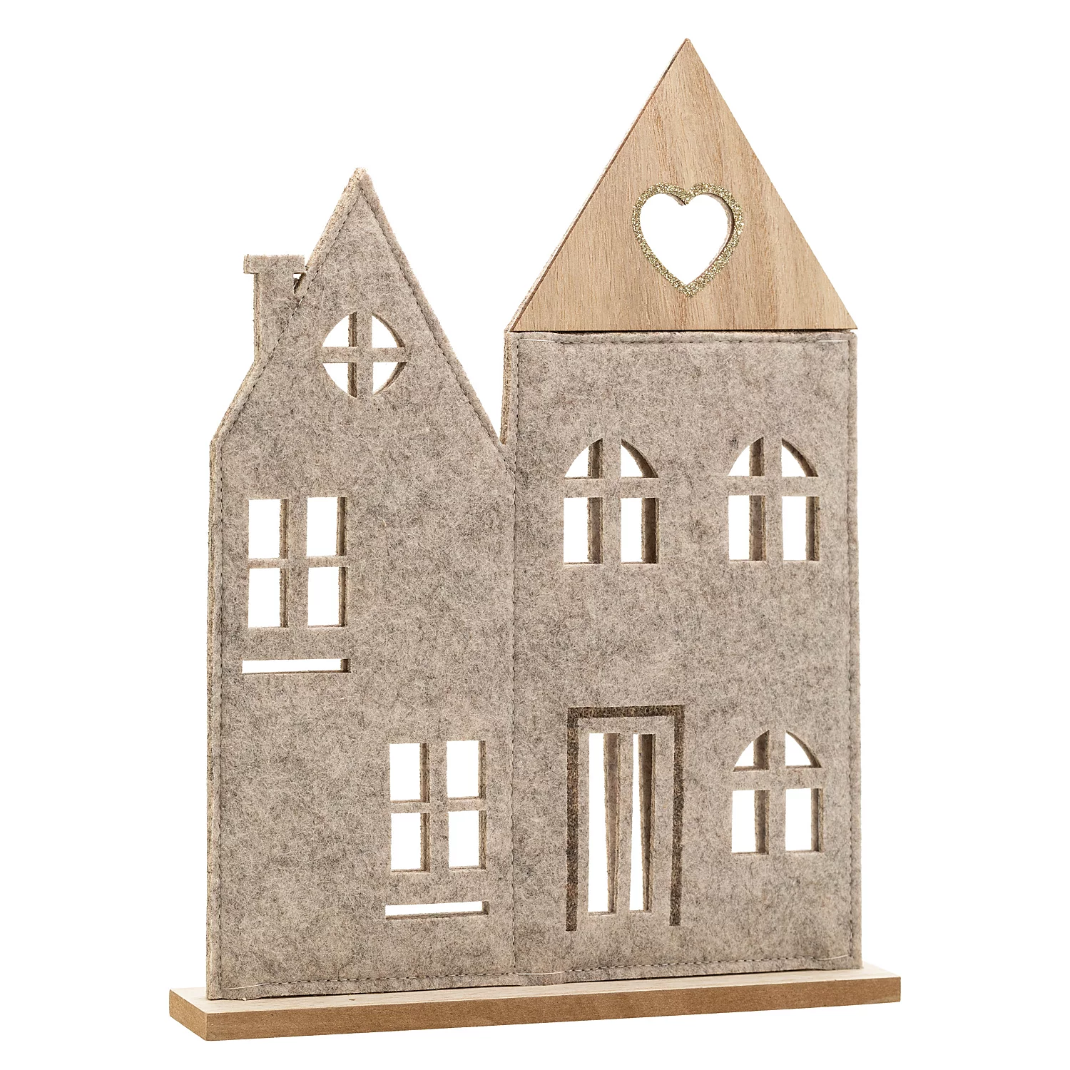 Deko-Haus zum Stellen aus Filz, 18 x 5 x 32 cm Image