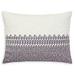 Ralph Lauren Melisant Cotton Embroidered 15 x 20 Throw Pillow - Cream / Purple