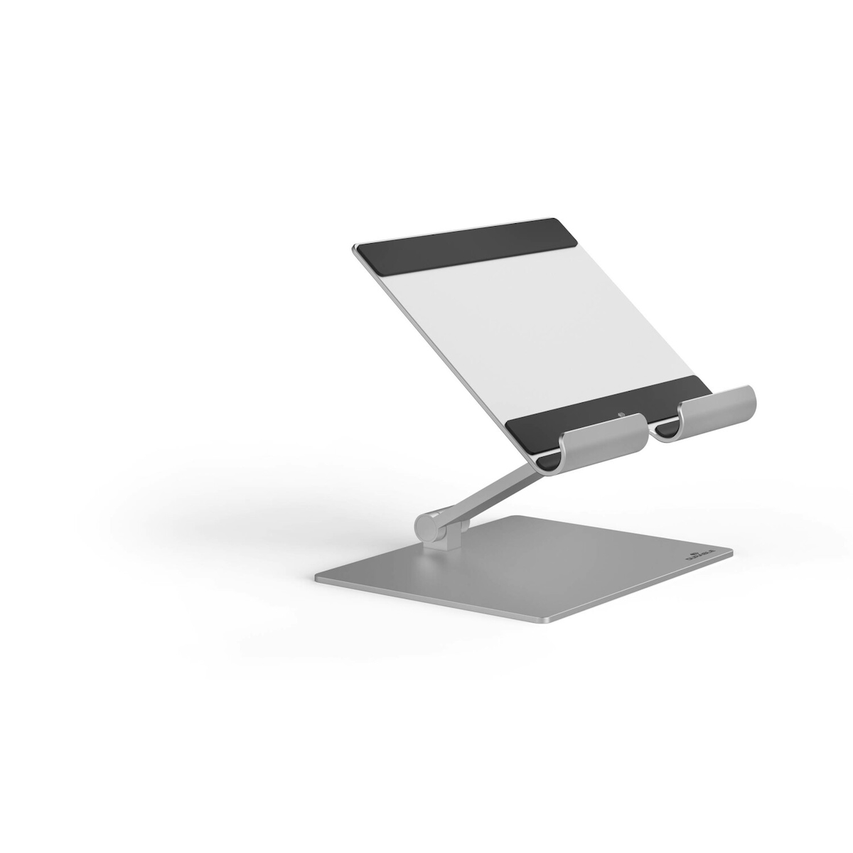Durable Tablet Ständer Rise bis 13 Zoll Aluminium silber. Image