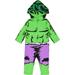 Marvel Avengers The Incredible Hulk Baby Boys Costume Coverall Hooded 12 Months