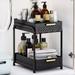 Under Sink Organizers and Storage Bathroom Cabinet Organizer and Storage 2 Tier Pull Out Under Cabinet Organizers and Storage Metal Rolling Kitchen Sink Organizer with Non-slip Feet