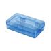 Oalirro Pencil Box Plastic Pencil Box Case Pencil Case Crayon Box Pencil Case for Kids Clear Pencil Case Plastic Pencil Case Hard Pencil Case School Supply Box Back to School Blue