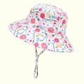 Clearance qILAKOG Kids Sun Hat UPF50+ Toddler Bucket Hat Summer Sun Hat for Boys Girlsï¼Œ Toddler Baby Summer Sun Protection Fashion Graphic Print Sun-hat Cute Sunscreen Hat CapPink 0-8 Months