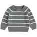 Xkwyshop Newborn Baby Girls Boys Sweater Striped Winter Warm Knit Pullover Sweater Infant Clothes for Girls Boys