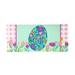 Evergreen Enterprises, Inc Spring Holidays Happy Easter Sassafras Switch Door Mat Plastic in Blue/Green/Pink | 22 H x 10 W x 0.25 D in | Wayfair