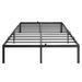 Ebern Designs Okarche 14" Platform Bed Metal in Black | 14 H x 54.1 W x 75.2 D in | Wayfair 8627EC540D964F95955EF8255FD64146