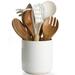 Latitude Run® Suprith Utensil Crock Ceramic in White | 5.6 H x 5.2 W x 5.2 D in | Wayfair 648B6C70E8CA452E9423C786E473F631