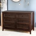 Red Barrel Studio® Six-Drawer Dresser 6 - Drawer Dresser Wood in Brown | 30.75 H x 47.24 W x 17.72 D in | Wayfair CF801B769B414A8BBFEE4090B5B94A55