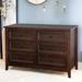 Red Barrel Studio® Six-Drawer Dresser 6 - Drawer Dresser Wood in Brown | 30.75 H x 47.24 W x 17.72 D in | Wayfair CF801B769B414A8BBFEE4090B5B94A55